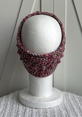 Crochet Headband One Size Ear Warmer Multicolored Fall Winter Handmade