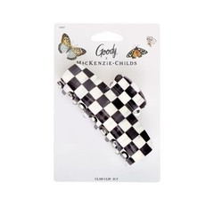 MacKenzie Childs x Goody Target 🖤 Black Check LG Hair Claw Clip NEW In Stock
