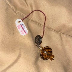 Silpada Amber-Brown Faceted Glass Single Earring post w/back retired NLA RARE!