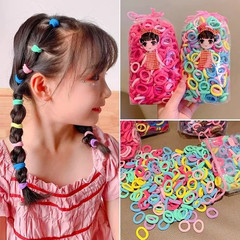 200PCS Women Girls Colorful Nylon Elastic Hair Bands Ponytail Hold Small Hair Ti