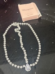 New in Box Miss Grace Silver Head Chain Teardrop Pendant Bridal Wedding Hair