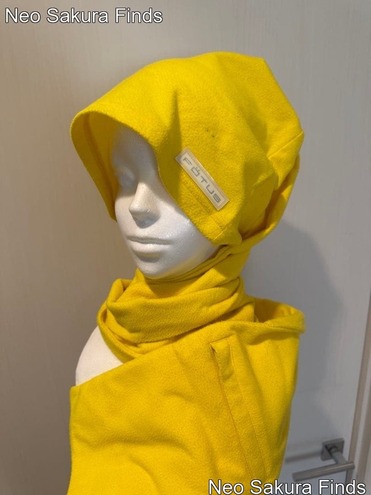 FOTUS Yellow Fleece Scarf & Hat Set – Vintage Rare Item