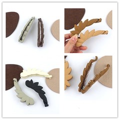 6Pcs Leaves Banana Hair Clips for Women Thin Hair