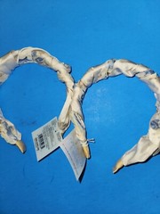 2 Lot Scunci Collection Women’s Blue/Cream Floral Printed Satin Twisted Headband