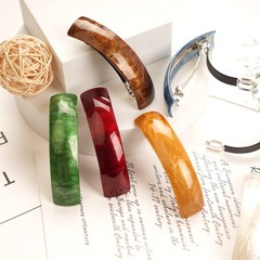 12pcs Retro Acrylic Hair Barrettes 12 Count (Pack of 1), Color