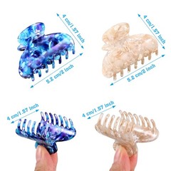 6 Pieces Tortoise Shell Hair 6 Count (Pack of 1), Assorted,Tortoise