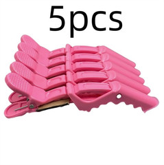 5 PCS Plastic Alligator Hair Clips Non-Slip Hairpins Salon Styling Tool – NEW
