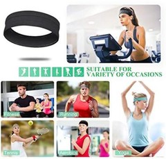 QiShang 6Pack Sweat Bands Headbands for Women Workout, Assorted Colors