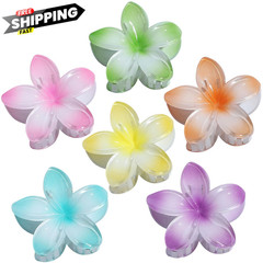 Sisiaipu Flower Hair Clips for Women 6 Pcs 1 Count (Pack of 6), Petal