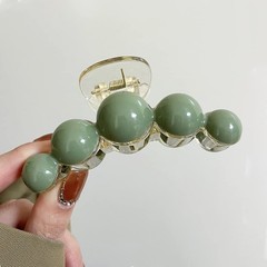 ROMODIYA Green Pearl Hair Clip, 1 Pack, Large 1 Count (Pack of 1),