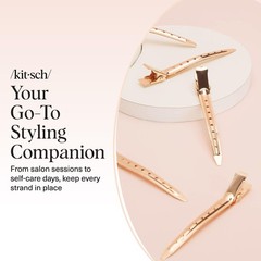Kitsch Professional Alligator Clips 3.5 Aluminum Duckbill Hair Clips for Styling