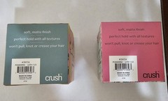 Crush Beauty Lot: 2x Kinda Spiraling Coil Hair Ties & Compact Pocket Mirror NEW