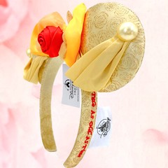 Disney* Resort Belle Beauty & the Beast Minnie Ears Bow Princess Headband US