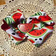 Hair Clips Print Grosgrain Ribbon Hair Bow Alligator Clip for Women, 1PCS