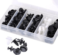 100PCS Car Clips & Rivets Kit for Bumpers, Fenders, and Body Parts