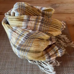 URBAN RESEARCH Linen Cotton Stole 160cm Lightweight Natural Color