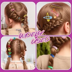 Teenitor Elastic Hair Ties, Hair Accessories for Girls, Colorful Baby Elastic Ha