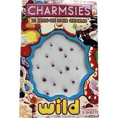 Charmsies Iron In Hair Charms Decor Pink Stars – apply with flat iron