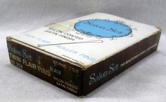 BOX 175 Roller Bobby Pins SALON SET Nylon Coated Satin Finish TwinFlair VINTAGE