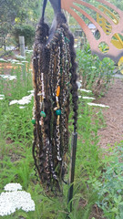 full 45 Handmade Dreadlocks Extensions Soft Curly Ends Dreads Braids with beads