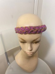 Braided strap headband Guatemalan cotton Colorful Tribal Elastic Women Child AH