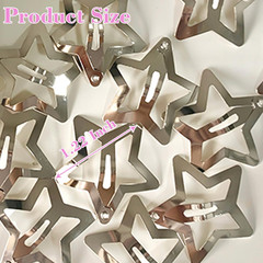 20 PCS 1.22″ Star Hair Accessories – Non-Slip Metal Snap Clips and Barrettes for