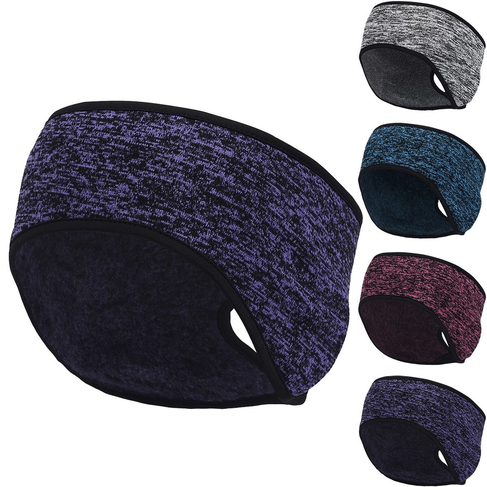 Women’s Ponytail Headband Ear Warmer Head Wrap Yoga Hair Band Running Sweatband