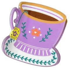 Unique Coffee Cup Print Hair Claw Light weight Durability Acrylic Hair Clip