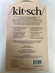 Kitsch Oversized Satin Bonnet Adjustable Overnight NIB Long Hair Cream & Coastal