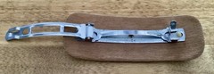 VTG Balsa Wood Lacquered Hair Barrette-Japanese Style-Koi Pond-Black/Multicolor