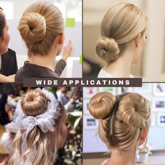 Teenitor Hair Bun Shaper Set, 4pcs Donut Tan Brown
