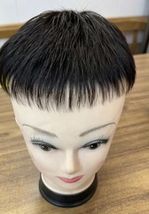Paste on/Clip on Fashion Short Style 100% Human Hair Topper/Toupee for Men