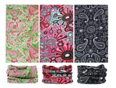 Toes Home 6PCS Outdoor Magic Headband Elastic Seamless Bandana Boho Series