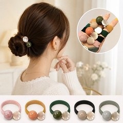 5-Piece Women’s Elastic Hair Tie Set – Cute Fashion Ponytail Holders & Bracelet