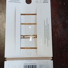 Time and Tru Gold Metal Seashell Hair Clip Multipack Set with Pearl Accents