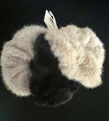 Natasha Faux Fur Scrunchies Set Of 3/ 2.5”