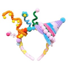 Versatile Celebration Headband with Star Headpieces Headwear for Birthday Outfit