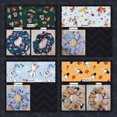 Fall Harvest Thanksgiving Scrunchies