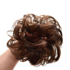 Large Messy Rose Bun Hair Piece Scrunchie Updo Wrap Hair Extension Real As Human