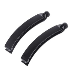 2 Pieces 10 for cm Banana Hair Clips Black Square for Head Plastic Barrette