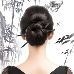 22-Pack Black Wooden Hair Sticks for Buns and Hairstyles – Decorative Accessorie