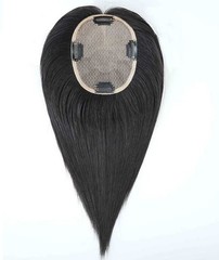 4″x5″Silk Top 100st Virgin Human Hair Topper Wiglet For Women Clip in, 6″~14″