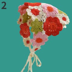 Women Floral Knitted Headband Hair Accessory Band Crochet Hollow Out Sweet