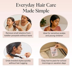 Kitsch Elastic Hair Tie Cutter Tool – Gentle, No Pull For Easy Elastic Bands For