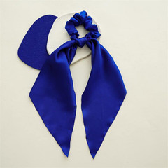 Blue Hair Scarf Scruncheis for Women Girls, Bowknot Scrunchies for Hair, Chiffon