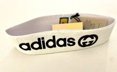 GUCCI X Adidas Sporty White / Black Printed Headband Size Medium