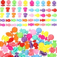 50 Pcs Girls Hair Barrettes 1” Mini Self Hinge Plastic Clips for Toddler Bab…