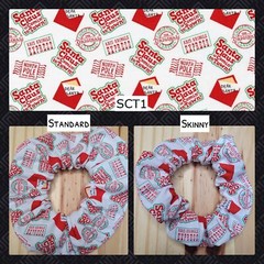 Santa Claus is Comin to Town Scrunchies | Handmade in the USA | Silicone Elastic