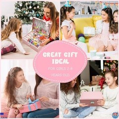 Charming Jewelry Box with Hair Accessories for Girls – Clips, Barrettes & Ties