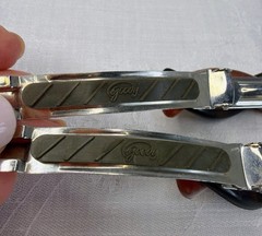 Braided Tortoise and Striped Celluloid Hair Barrette Vintage Goody – 2